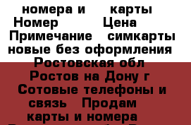 номера и sim-карты › Номер ­ 675 › Цена ­ 33 › Примечание ­ симкарты новые без оформления - Ростовская обл., Ростов-на-Дону г. Сотовые телефоны и связь » Продам sim-карты и номера   . Ростовская обл.,Ростов-на-Дону г.